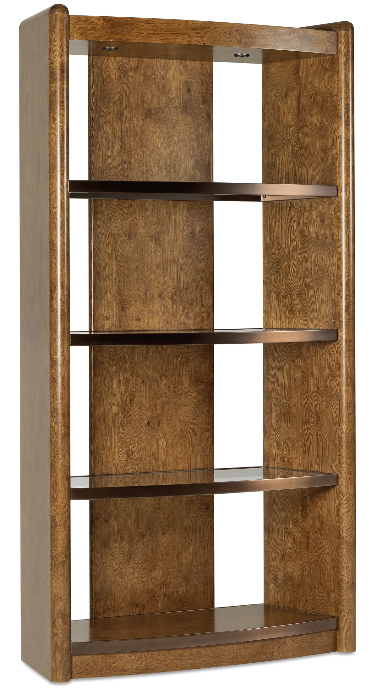 Melange Romano Etagere - Dark Brown by Hooker Furniture - View 1