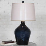 Lamone Glass Lamp - Blue / Beige by Uttermost - View 2