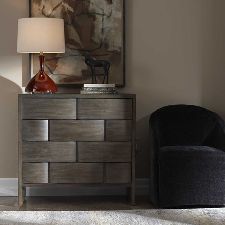 Lydon 4 Drawer Chest - Dark Brown by Uttermost - View 2