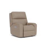 Rio Transitional Fabric Power Rocking Recliner With Power Headrest | Flexsteel