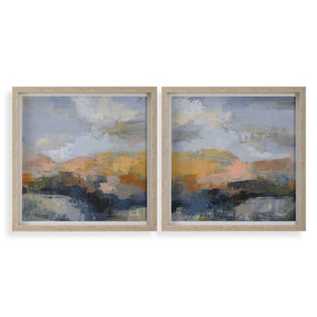 Dusk Framed Prints (Set of 2) - Light Blue by Uttermost - View 1