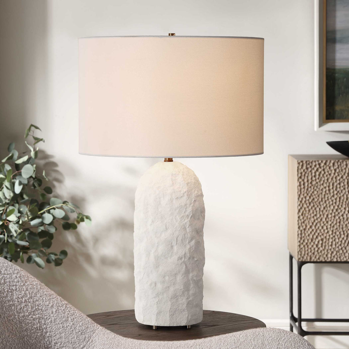 Vieste White Table Lamp by Uttermost - View 2