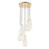 Vanier 5 Light Cluster Pendant - Gold by Uttermost - View 7