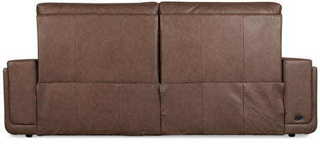 Simone ZG 2 over 2 Power Sofa With Power Headrest and BT speaker - Dark Brown by Hooker Furniture - View 6