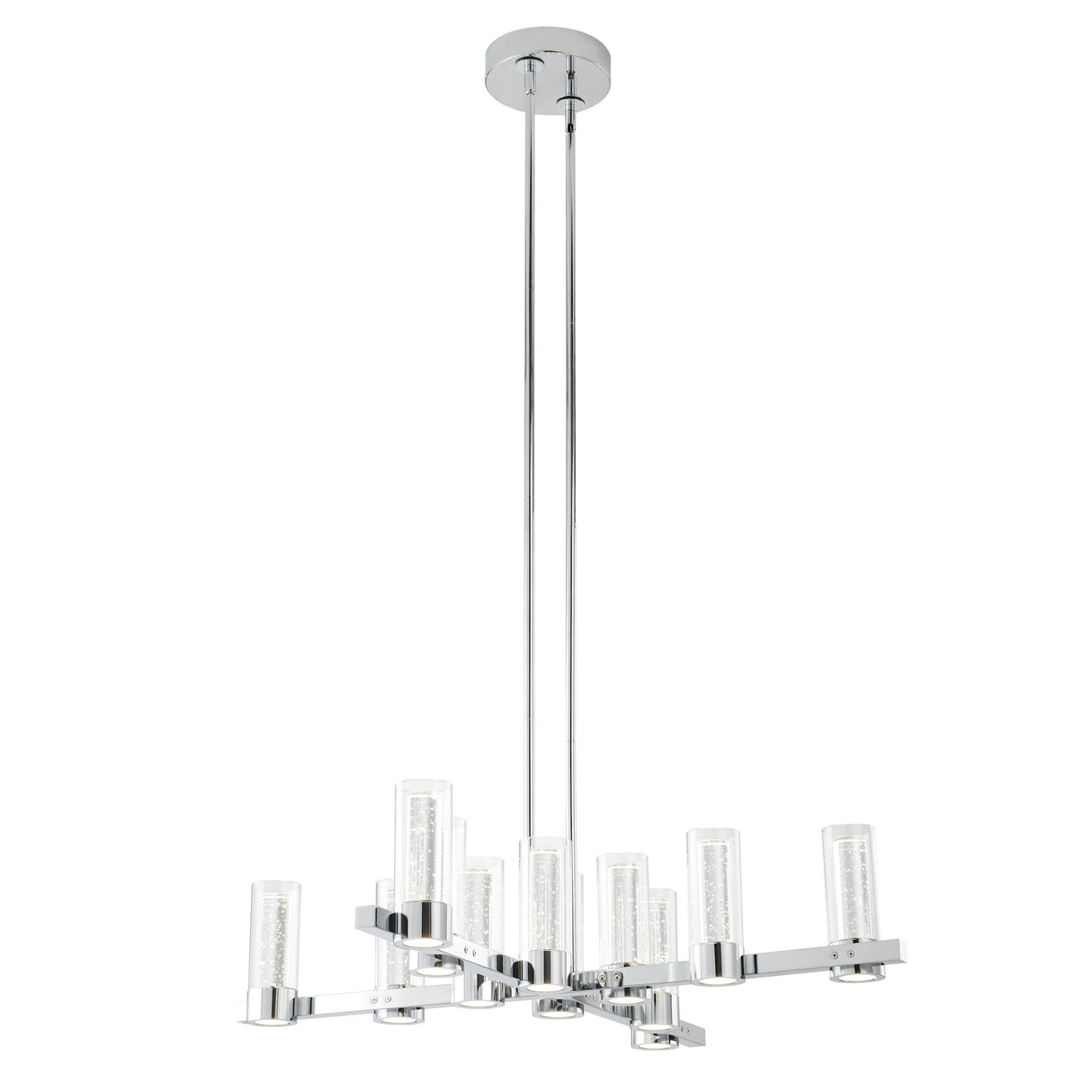 Victory 12 Light Chandelier //  Chrome  | Finesse