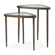 Millar Curved Nesting Tables (Set of 2) - Bronze by Uttermost - View 1
