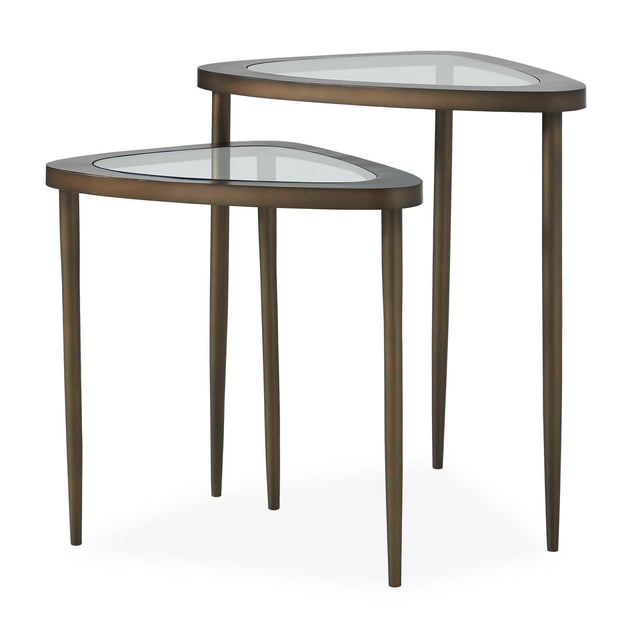 Millar Curved Nesting Tables (Set of 2) - Bronze by Uttermost - View 1