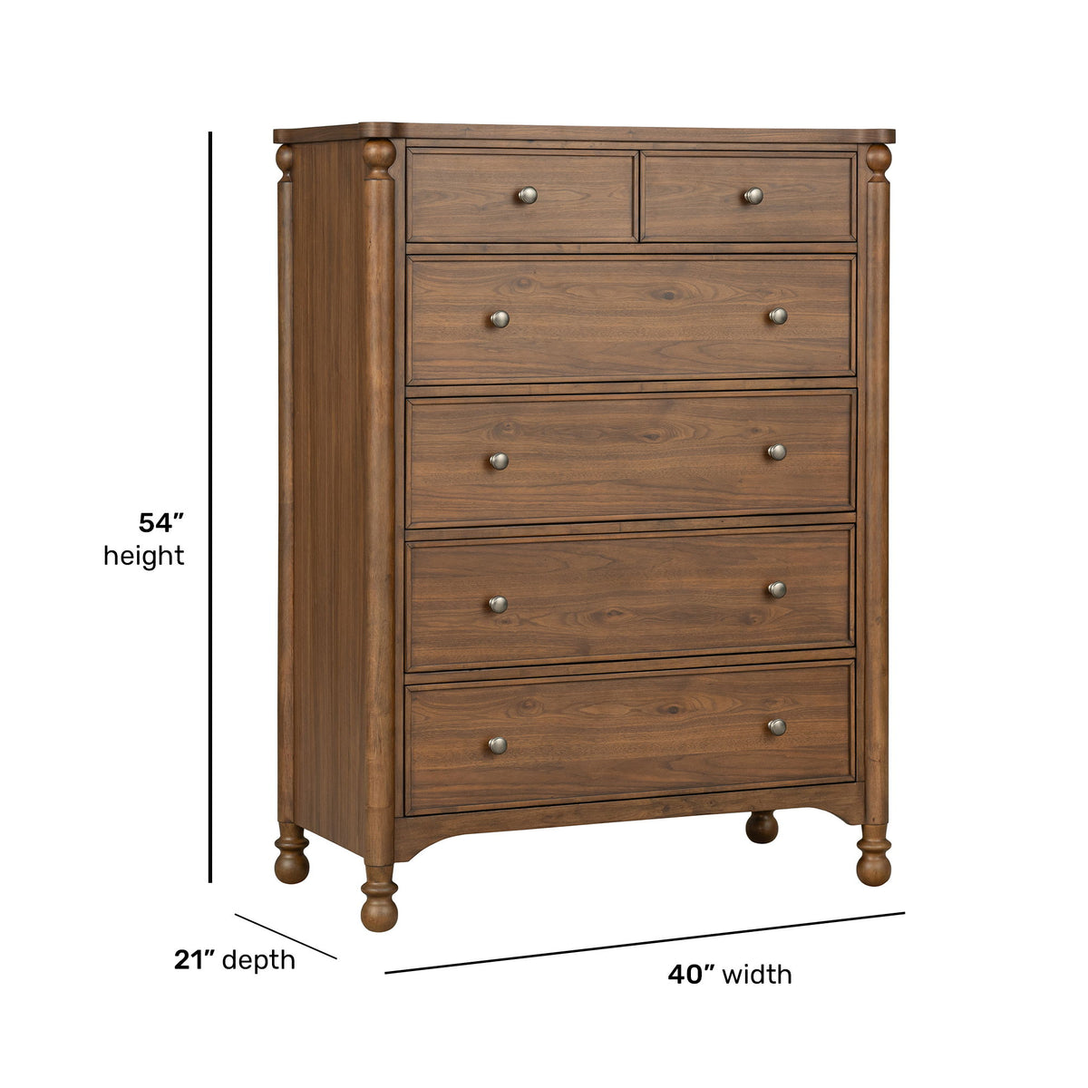 Azalea Drawer Chest - Walnut | Flexsteel