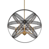 Spherical 5 Light Pendant - Bronze / Black by Uttermost - View 4