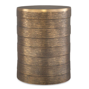 Odin Antique Brass Accent Table - Bronze by Uttermost - View 1