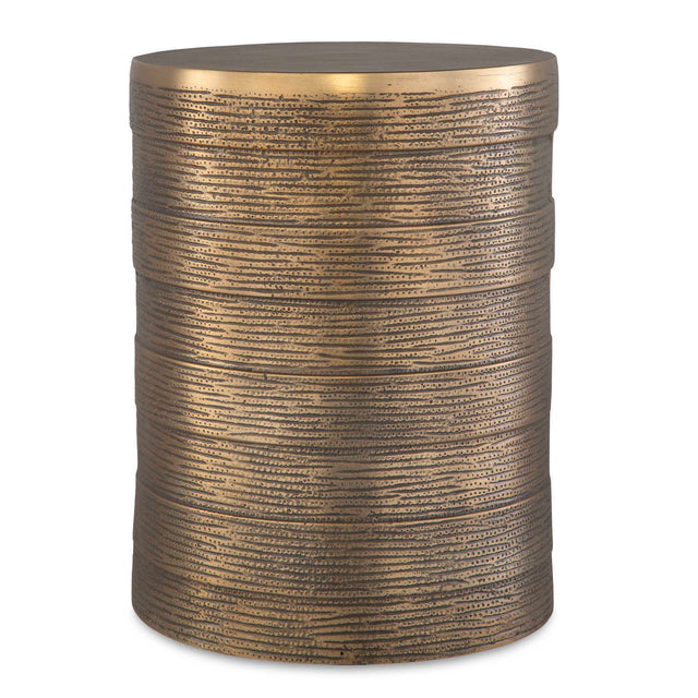 Odin Antique Brass Accent Table - Bronze by Uttermost - View 1