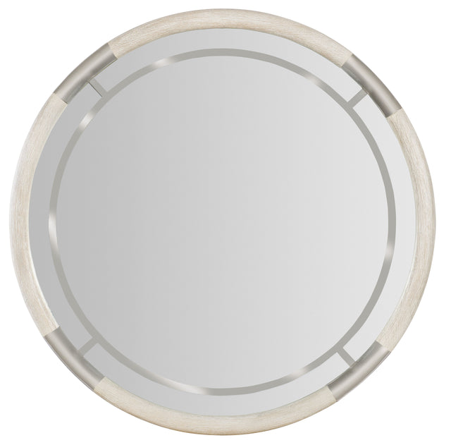 Modern Mood Round Mirror - Beige by Hooker Furniture - View 1