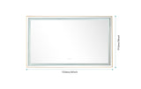 60*36 LED Lighted Bathroom Wall Mounted Mirror with High Lumen+Anti - Fog Separately Control - W1272119870 - image - 11