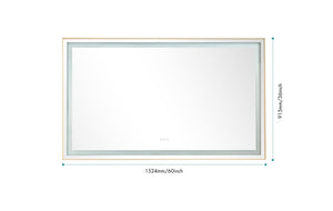 60*36 LED Lighted Bathroom Wall Mounted Mirror with High Lumen+Anti - Fog Separately Control - W1272119870 - image - 11