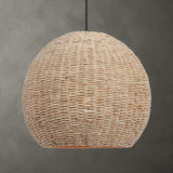 Seagrass 1 Light Dome Pendant - Light Brown by Uttermost - View 2