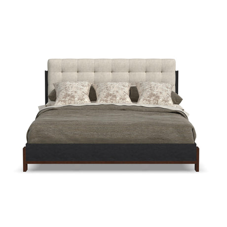 Waterfall King Upholstered Bed - Deep Ebony | Flexsteel