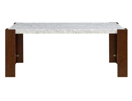 Hettie Dining Table W/Engineered Stone Top 7Pcs Dining Room Set - sold by Home Elegance USA