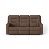 Arlo Transitional Leather Reclining Sofa | Flexsteel