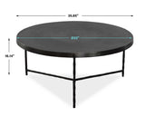 Trellick Modern Coffee Table - Black by Uttermost - View 6