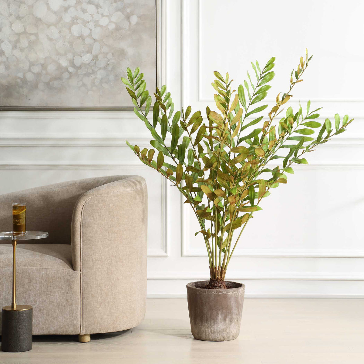 Zamia Palm Accent In Planter - Green by Uttermost - View 2