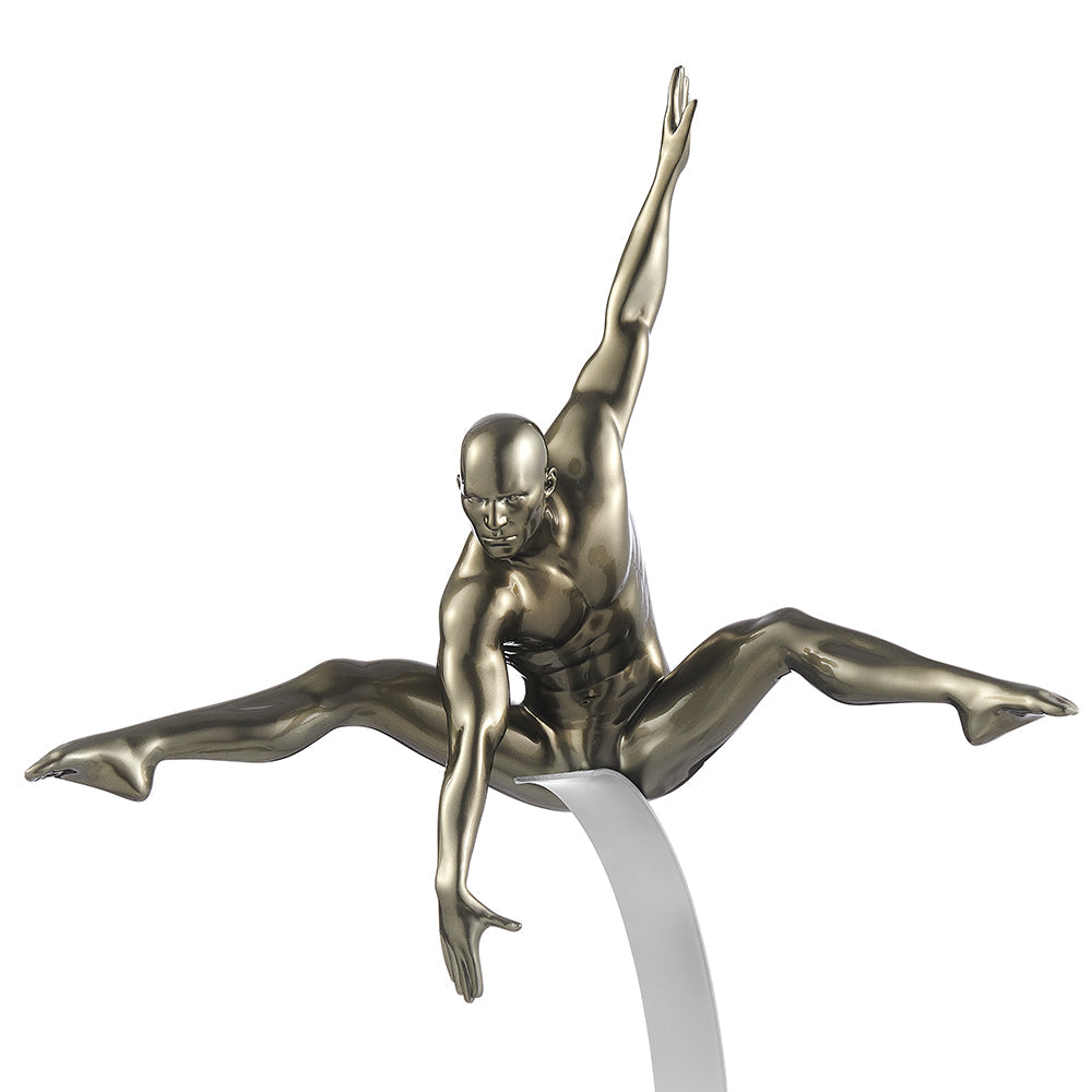 Dynamic Man Sculpture // Gray  | Finesse