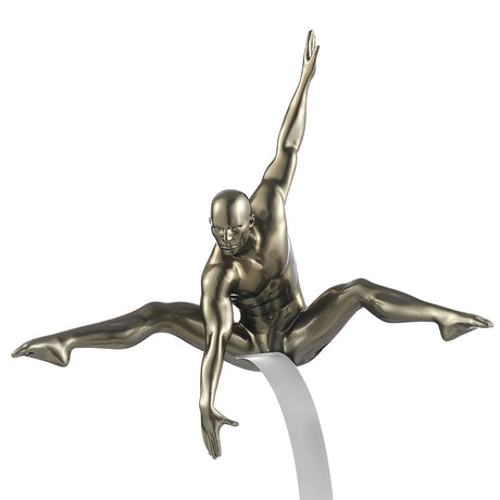 Dynamic Man Sculpture // Gray  | Finesse - sold by Home Elegance USA