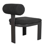 Bolster Back Outdoor Dining Chair Charcoal - Black by Uttermost - View 6