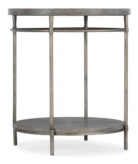 Round End Table - Dark Gray by Hooker Furniture - View 1