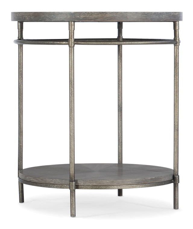 Round End Table - Dark Gray by Hooker Furniture - View 1