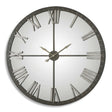 Amelie Large Wall Clock - Bronze / Silver by Uttermost - View 1