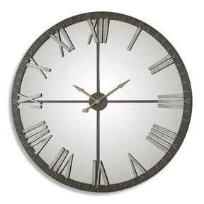 Amelie Large Wall Clock - Bronze / Silver by Uttermost - View 1