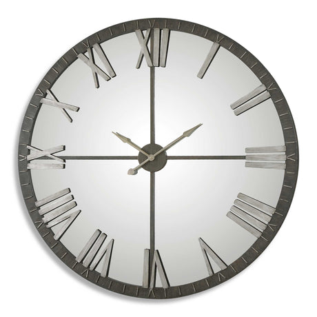 Amelie Large Wall Clock - Bronze / Silver by Uttermost - View 1