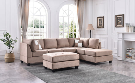 Malone G634B-SC Sectional ( 3 Boxes) , MOCHA - sold by Home Elegance USA