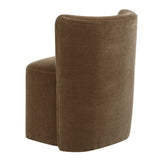 Outlook Modern Velvet Dining Chair - Dark Brown by Uttermost - View 7