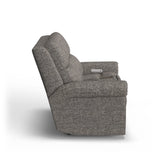 Bernard Power Reclining Loveseat With Console, Power Headrest, & Lumbar | Flexsteel