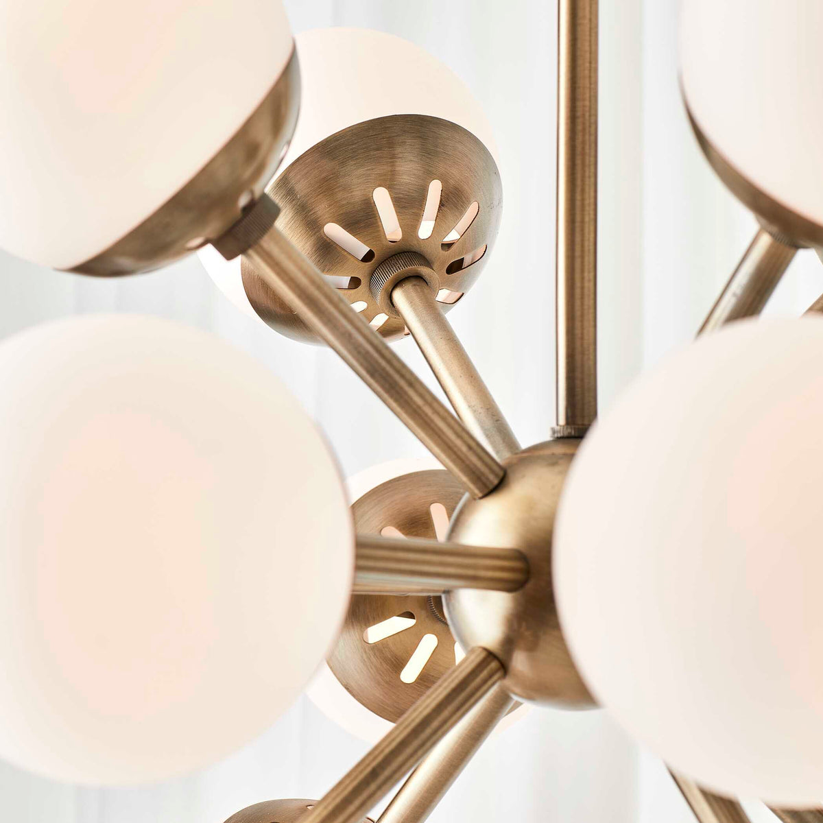 Droplet 16 Light Sputnik Chandelier - Yellow by Uttermost - View 8