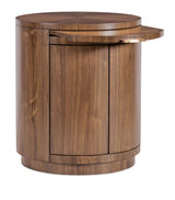 Eleana Round Nightstand Medium Wood - Dark Brown by Hooker Furniture - View 4