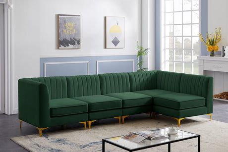 Alina - Modular Sectional - Green - 604Green - Sec5B - Home Elegance USA - 4