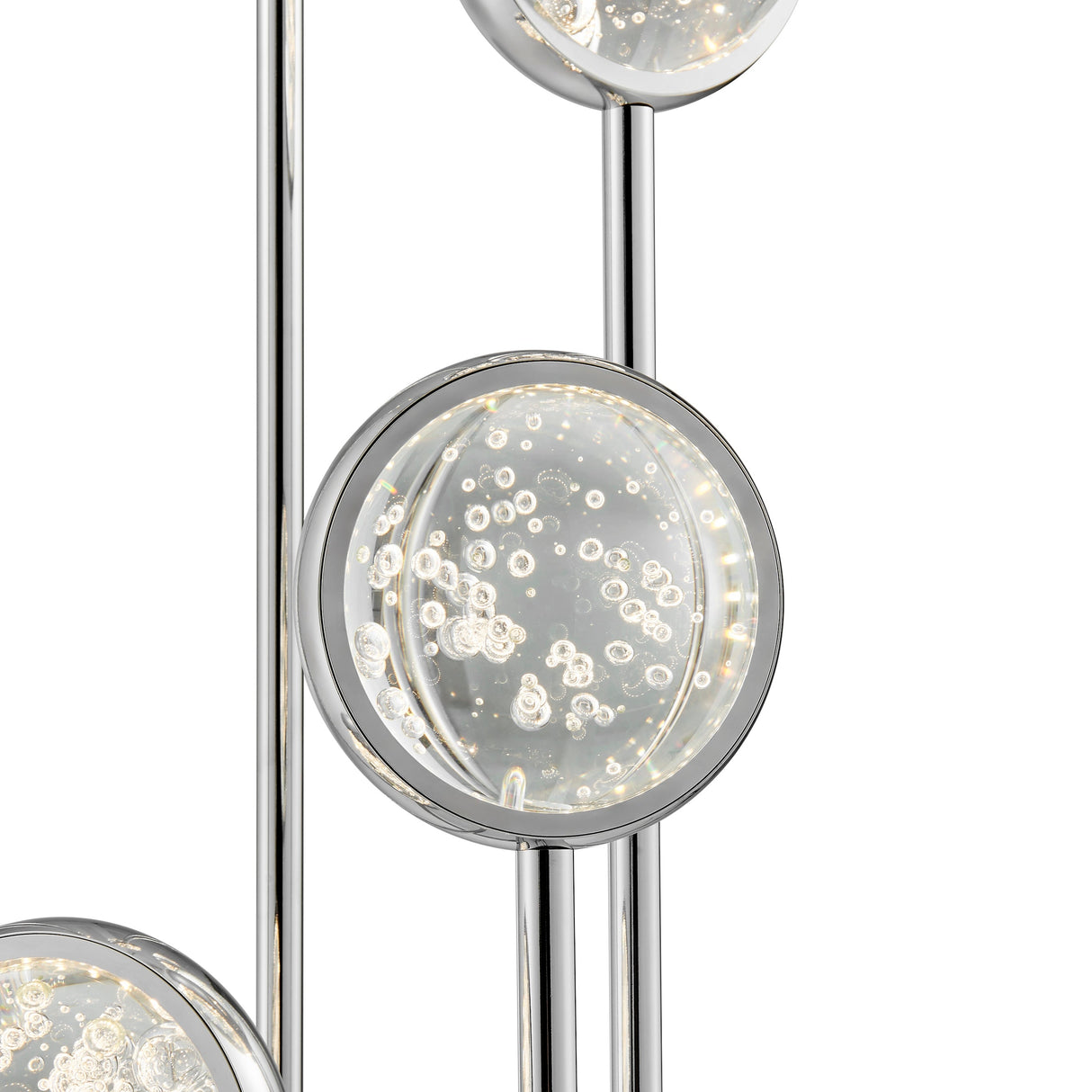 Bubbling Glow Floor Lamp // Chrome  | Finesse - Home Elegance USA