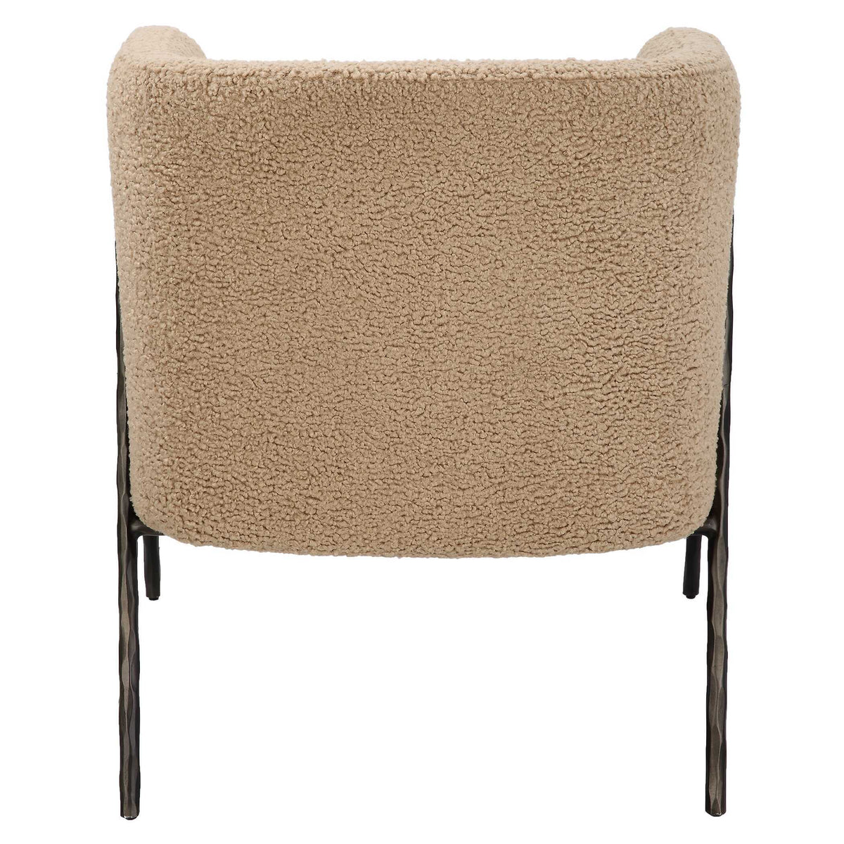 Jacobsen Tan Shearling Barrel Chair - Beige by Uttermost - View 5