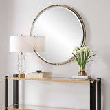 Wesley Round Mirror - Gold by Uttermost - View 3