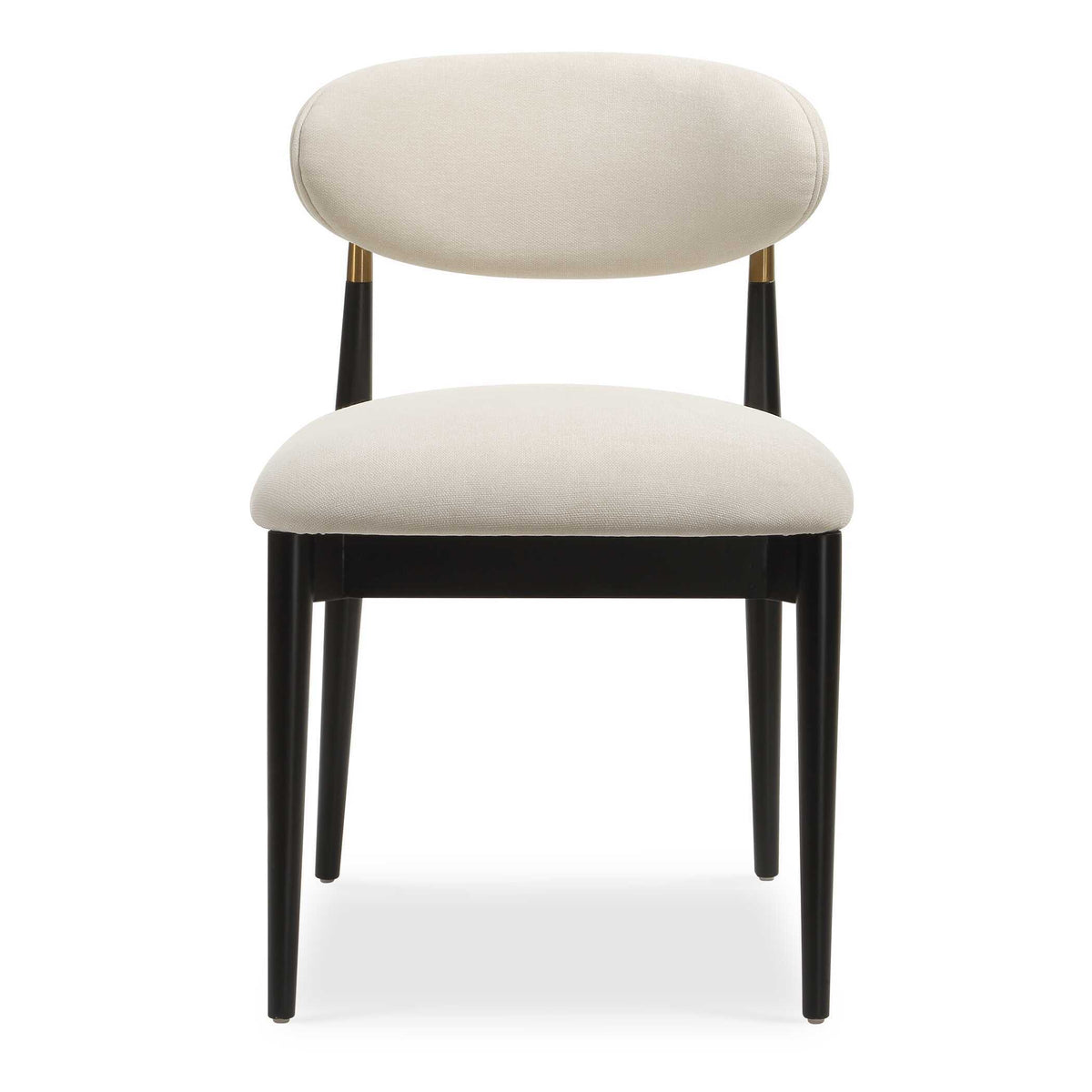Moxie Armless Dining Chair (Set of 2) Black / Off White - Black / White by Uttermost - View 1