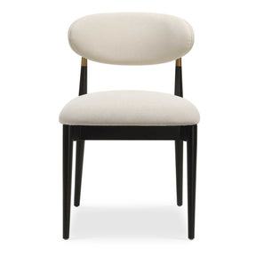 Moxie Armless Dining Chair (Set of 2) Black / Off White - Black / White by Uttermost - View 1