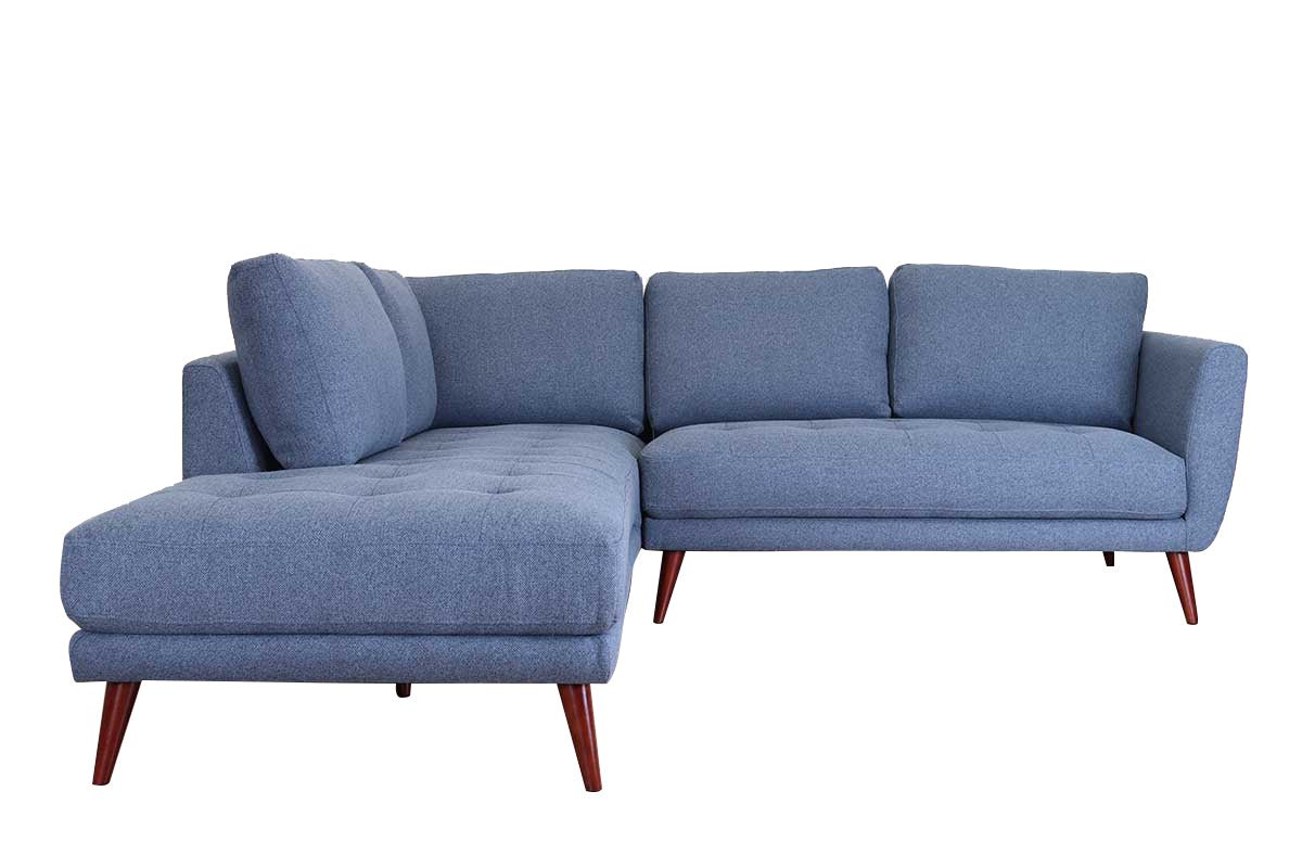 CASEY LAF SECTIONAL - DENIM BLUE | Home Elegance USA