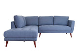 CASEY LAF SECTIONAL - DENIM BLUE | Home Elegance USA