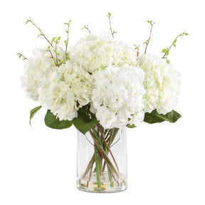 Anastasia Hydrangea Centerpiece - White by Uttermost - View 1