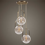 Mimas 3 Light Cluster Pendant - Gold / Silver by Uttermost - View 2