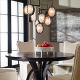 Maxin 9 Light Chandelier Dark Bronze - Bronze / Silver by Uttermost - View 5