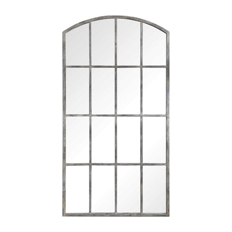 Amiel Arched Mirror Ivory - Silver / White by Uttermost - View 1