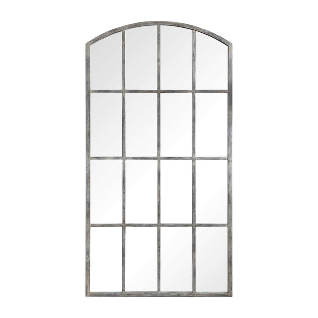 Amiel Arched Mirror Ivory - Silver / White by Uttermost - View 1